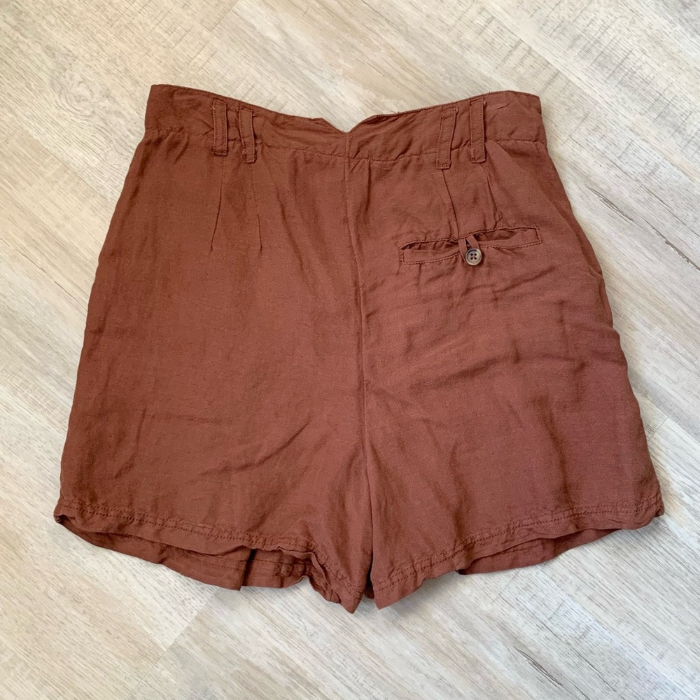 Free People Linen High-Waist Shorts - Picture 5 of 12